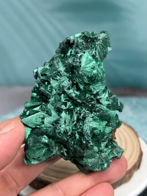 精品孔雀石原礦-針狀結晶孔雀石-增進溝通,喉輪-G3