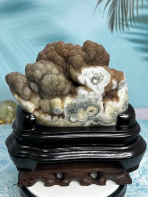 花開富貴-收藏特殊精品-烏拉圭天然多色糖霜變種花意象